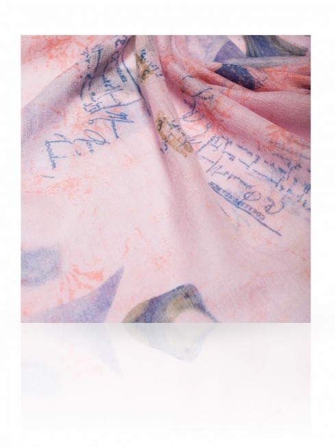 Палантин Женский W-VINTAGE.BIRD/LILAC